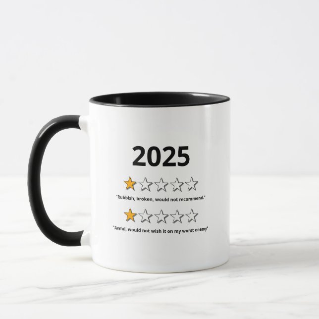 Funny 2022 Bad Review Mug (Left)