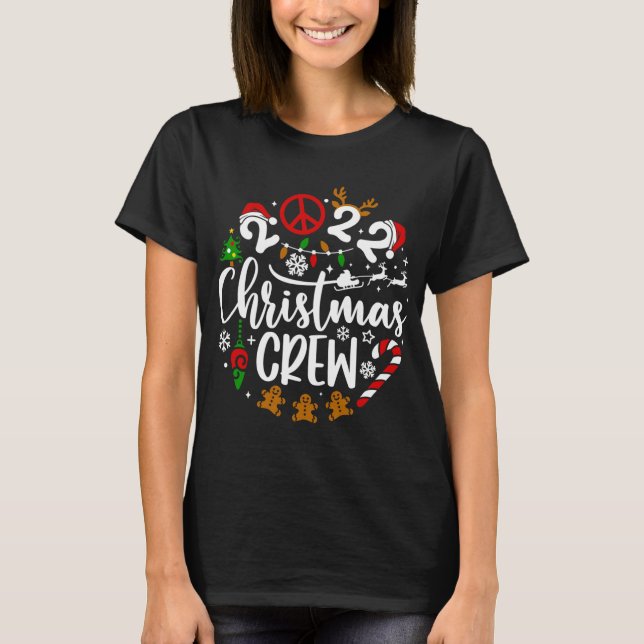Funny 2022 Christmas Crew Matching Family Christma T-Shirt (Front)