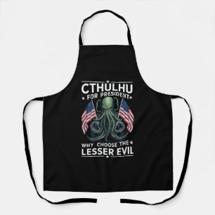 Funny 2024 Elections Cthulhu For President Apron