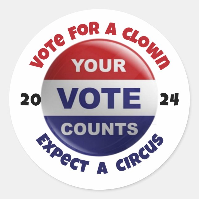 Funny 2024 Political Sticker (Front)