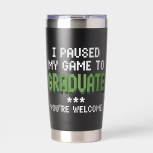 Funny 2025 Gamer Graduate Graduation Insulated Tumbler
