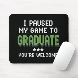 Funny 2025 Gamer Graduate Graduation Mouse Pad