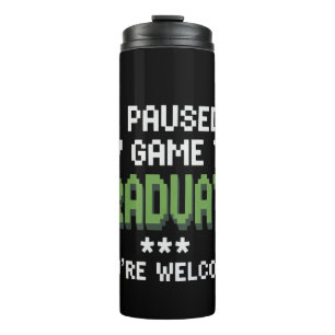 Funny 2025 Gamer Graduate Graduation Thermal Tumbler