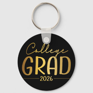 Funny 2026 College Graduate Graduation Grad Studen Key Ring