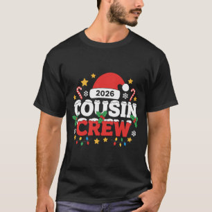 Funny 2026 Cousin Crew Kids Family Gathering T-Shirt