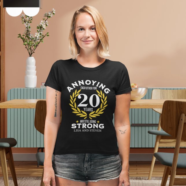 Funny 20th Anniversary for couples T-Shirt (Creator Uploaded)
