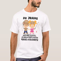 Funny 20th Anniversary Personalised Husband Tshirt