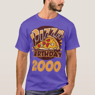 Funny 21 Years Old Pizza Birthday  T-Shirt