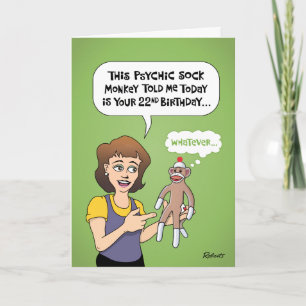 Funny 22nd Birthday Card