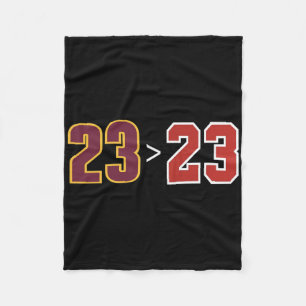 Funny 23 Vs 23 Basketball Fans And Players Fleece Blanket
