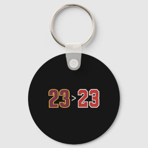 Funny 23 Vs 23 Basketball Fans And Players Key Ring