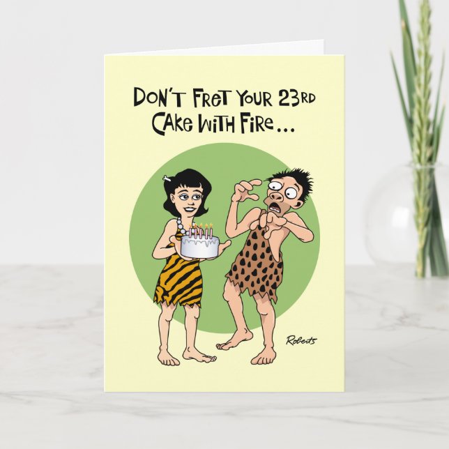 Funny 23rd Birthday Card (Front)