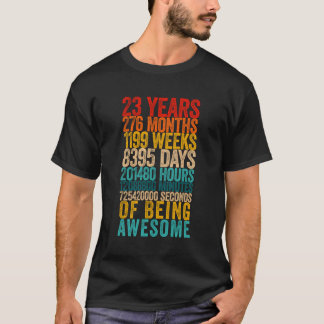 Funny 23Rd Birthday Shirt Old Metre Funny 23 Year 