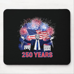 Funny 250 years of freedom trump firework mouse pad