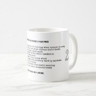 FUNNY 25th Wedding Anniversary Personalised Coffee Mug