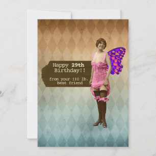 Funny 29 Again Best Friend Birthday   Card