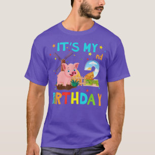 Funny 2nd Birthday Shirts Pig Shirt 2 Year Old Bir