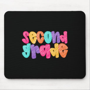 Funny 2nd Grade Back To School Second Grade Studen Mouse Pad