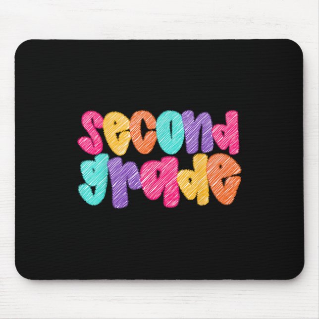 Funny 2nd Grade Back To School Second Grade Studen Mouse Pad (Front)