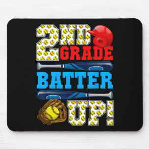Funny 2nd Grade Tter Up Softll First Day Of School Mouse Pad