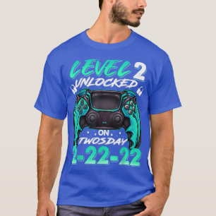 Funny 2s February 2nd 2022 Happy Twosday 2nd Birth T-Shirt
