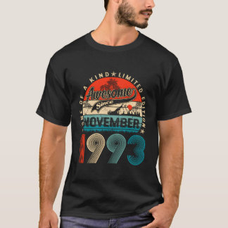 Funny 30 Years Old November 1993 Vintage 30Th Birt T-Shirt