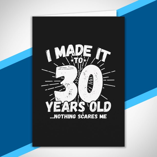 Funny 30th Birthday Quote Sarcastic 30 Year Old Card (Creator Uploaded)
