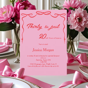 Funny 30th Editable Printable Birthday Invitation