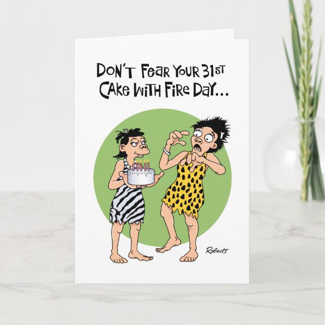 Funny 31st Birthday Card (Front)