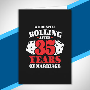 Funny 35th Anniversary Couples Married 35 Years Card
