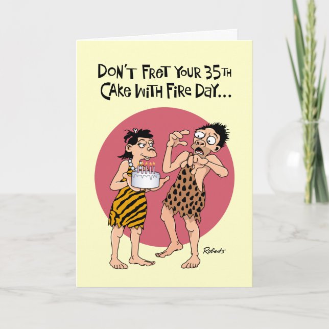Funny 35th Birthday Card (Front)