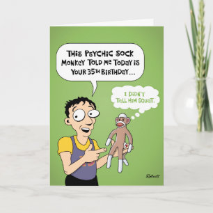 Funny 35th Birthday Greeting Card