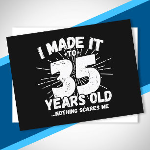 Funny 35th Birthday Quote Sarcastic 35 Year Old Postcard