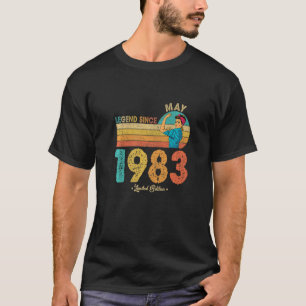 Funny 39th Birthday May 1983 Legend Since 1983 39 T-Shirt