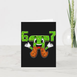 Funny 3.14 67 6 7 meme math nerd genz humor pixel card