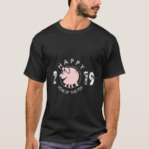 Funny 3 Cartoon Pig Year custom 2019 Man Tee
