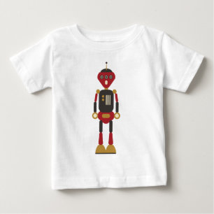 Funny 3-Eyed Retro Robot Baby T-Shirt