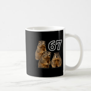Funny 3 Groundhog Howling At The Moon Parody Groun Coffee Mug
