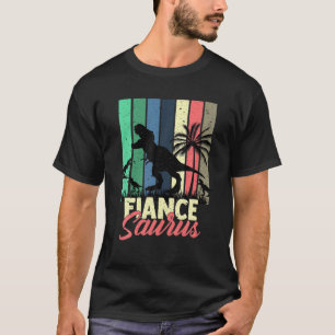 Funny 3 Rex Fiance Saurus Family Dinosaur Fiancesa T-Shirt