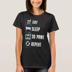 Funny 3D Printing Designs Men Women 3D Printer Ent T-Shirt