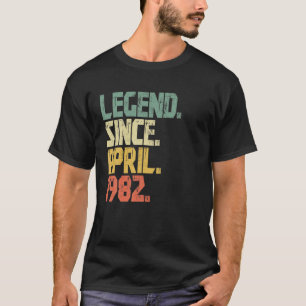 Funny 40 Years Old Men Women Legend Since April 19 T-Shirt