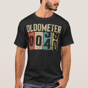 Funny 40 Years Old Oldometer Vintage 40th Birthday T-Shirt