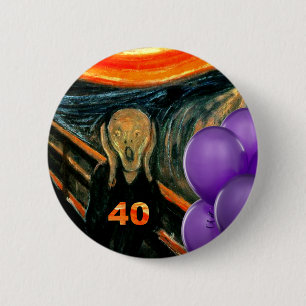 Funny 40th Birthday 6 Cm Round Badge