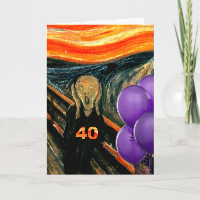 Funny 40th Birthday Card (Front)