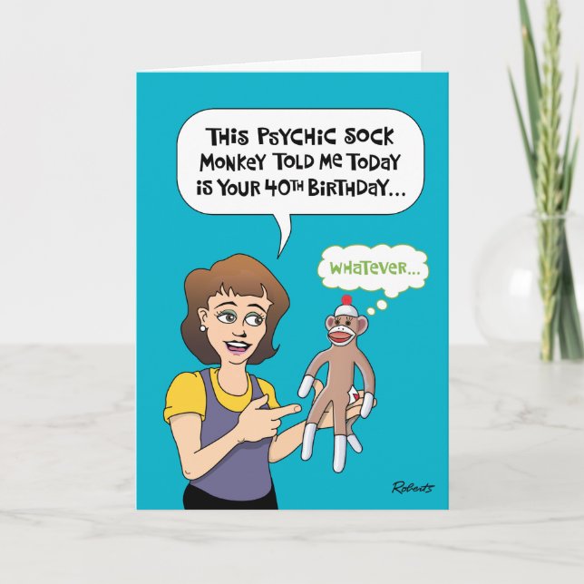 Funny 40th Birthday Card (Front)