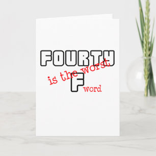 Funny, "40th Birthday" design Card