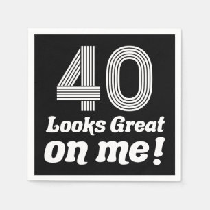 Funny 40th Birthday For Her Napkin