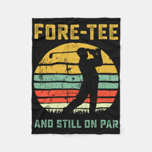 Funny 40th Birthday Golf Pun Golfing 40 Year Old G Fleece Blanket