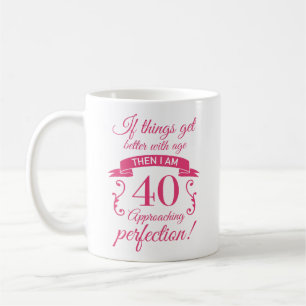 Funny 40th Birthday 'Perfection' Coffee Mug