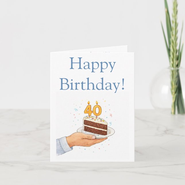 Funny 40th card (Front)